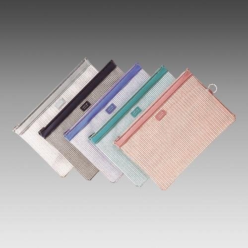 LIHITLAB LIHIT LAB. Mesh Pouch  14 x 9.3 inches  Lilac (F246-Lilac) - Image 2